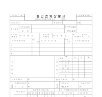 출입업체상황표 출입업체상황표